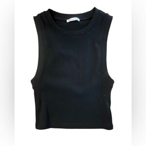Zara Black Sleeveless Crop Top